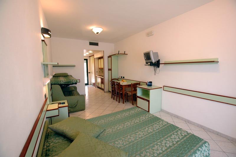 Interior one-room apartment