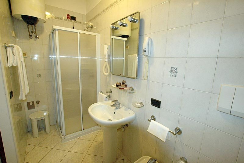 Bathroom in one-room apartment